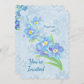 年齢の誕生日パ忘れーティ – 花ではない 招待状 (正面/裏面)