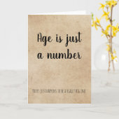 年齢はただのユーモアのおもしろい誕生日 カード (黄色い花)