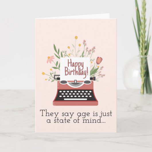 年齢はただの精神状態だと言われています カード (正面)