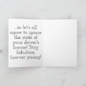 年齢はただの精神状態だと言われています カード (内部)