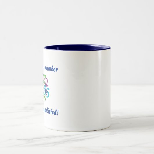 年齢はちょうど数であり、私の物は記載されていないです! ツートーンマグカップ (中央)