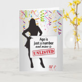 年齢はちょうど数…であり、私の物は記載されていないです! カード (黄色い花)