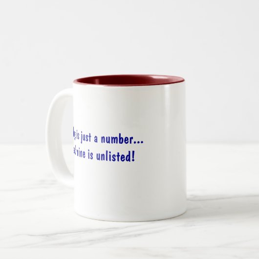 年齢はちょうど数…であり、私の物は記載されていないです! ツートーンマグカップ (正面左)