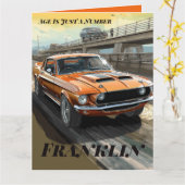 年齢はナンバーカークラシック誕生日 カード (黄色い花)