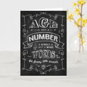 「年齢は数に過ぎない…」 誕生日カード カード (黄色い花)