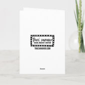 年齢は数字のみ – おもしろい誕生日カード カード (裏面)