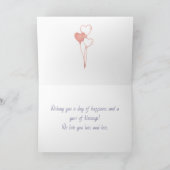 年齢は未練にかわいい象おもしろい誕生日 カード (内部)