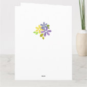 年齢は未練にかわいい象おもしろい象誕生日 カード (裏面)