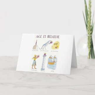 年齢は相対的です カード