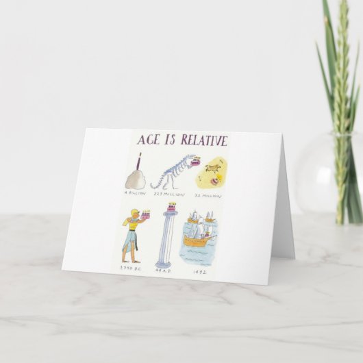年齢は相対的です カード (正面)