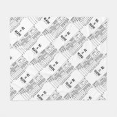 年齢は相対的（地質時代のユーモア） フリースブランケット (正面(横))