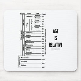 年齢は相対的（地質時代のユーモア） マウスパッド