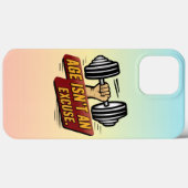 年齢は言い訳ではないフィットネス体操モチベーションことわざ Case-Mate iPhoneケース (裏面 (横))