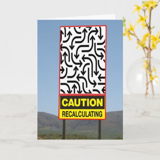 年齢は起こります カード (黄色い花)