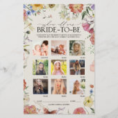 年齢を推測する押されたフローラブライダルシャワー (正面)