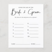 年齢を推測する |ブライダルシャワー (正面)