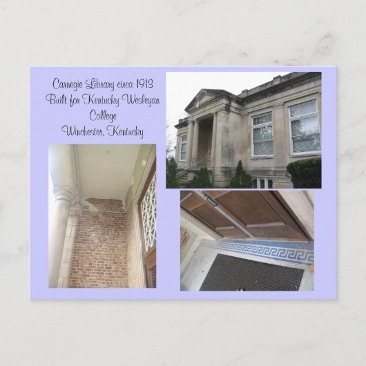 年齢を示します… カーネギー図書館 案内ポストカード (正面)