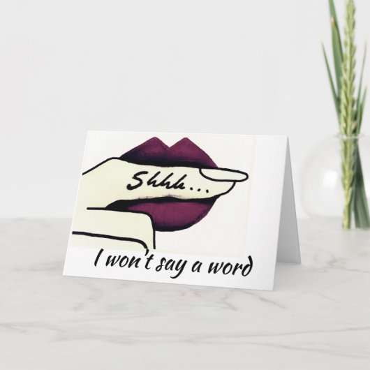 年齢を秘密にしておく姉の誕生日 カード (正面)