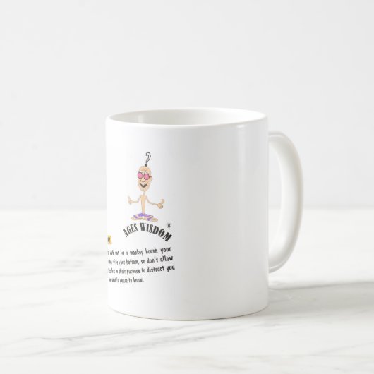 年齢ウィズダムは「真実」の漫画の道を真実に向ける コーヒーマグカップ (正面右)