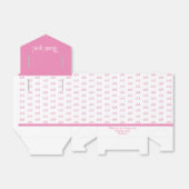 年齢オフセット番号パターン – ピンク/白 フェイバーボックス (折り畳みなし)