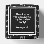 年齢オフセット番号パターン – 黒/白 フェイバーボックス (上部)