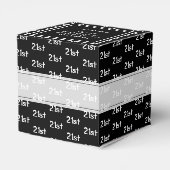 年齢オフセット番号パターン – 黒/白 フェイバーボックス (裏面サイド)