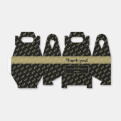 年齢カスタム番号パターン – 金ゴールドと黒 フェイバーボックス (折り畳みなし)