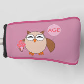 年齢カスタム誕生日フクロールゴルフパターカバー ゴルフヘッドカバー (正面)