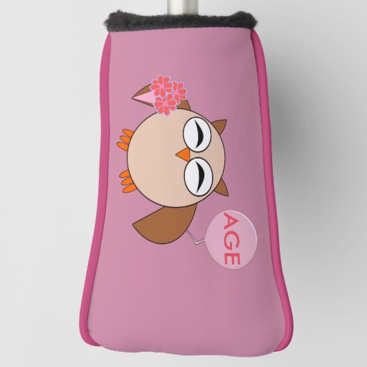 年齢カスタム誕生日フクロールゴルフパターカバー ゴルフヘッドカバー (回転90)