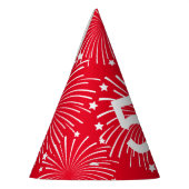 年齢カスタム驚き誕生日パーティー紙コーン帽子 パーティーハット (左)