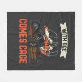 年齢ケ来ージを横UTVで フリースブランケット (正面(横))