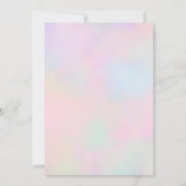 年齢プールのパーティー誕生日 招待状 (裏面)