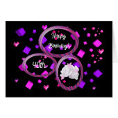 年齢モダンのユニーク誕生日 (正面横)