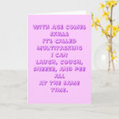 年齢ユーモアカード カード (黄色い花)