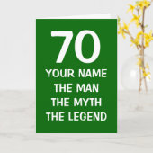 年齢別誕生日カード |男性神話伝説 カード (黄色い花)