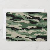 年齢問わず - 軍事誕生日フォト招待状 招待状 (裏面)