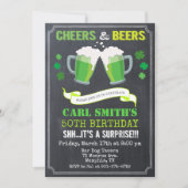 年齢問わず - Cheers & Beers バースデー招待状 招待状 (正面)