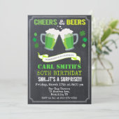 年齢問わず - Cheers & Beers バースデー招待状 招待状 (スタンド正面)