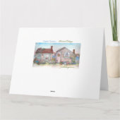 年齢固有の誕生日フェミニン花模様 カード (裏面)