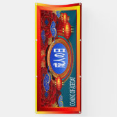 年齢日本の来日バナー 横断幕 (縦)