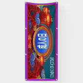 年齢日本の来日バナー 横断幕 (縦)