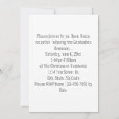 年齢昇格の写真のモダン卒業 招待状 (裏面)