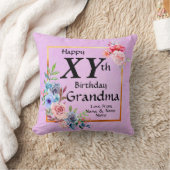 年齢番号名変更文字おばあちゃん誕生日 クッション (ブランケット)
