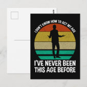 年齢相応の振る舞い方がわからない ポストカード (正面/裏面)