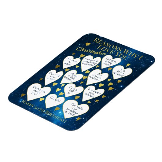 年齢誕生日理由の理由 マグネット (左側)