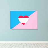 年齢遊プライド旗 キャンバスプリント (インサイチュ (ウッドフロア))