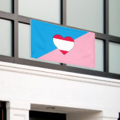 年齢遊プライド旗 横断幕 (ビルの外側)