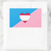 年齢遊プライド旗 長方形シール (バッグ)