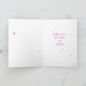 年齢18おもしろい3Dピンクキャンディ18th誕生日カード カード (内部)