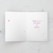 年齢21おもしろい3Dピンクキャンディ21stバースデーカード カード (内部)